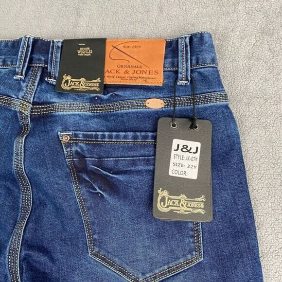 Jack & Jones Corp of Denmark Men's Size W32/L32 Blue Jeans New Mooty Original - Picture 6 of 16